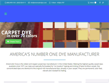 Tablet Screenshot of americolordyes.com